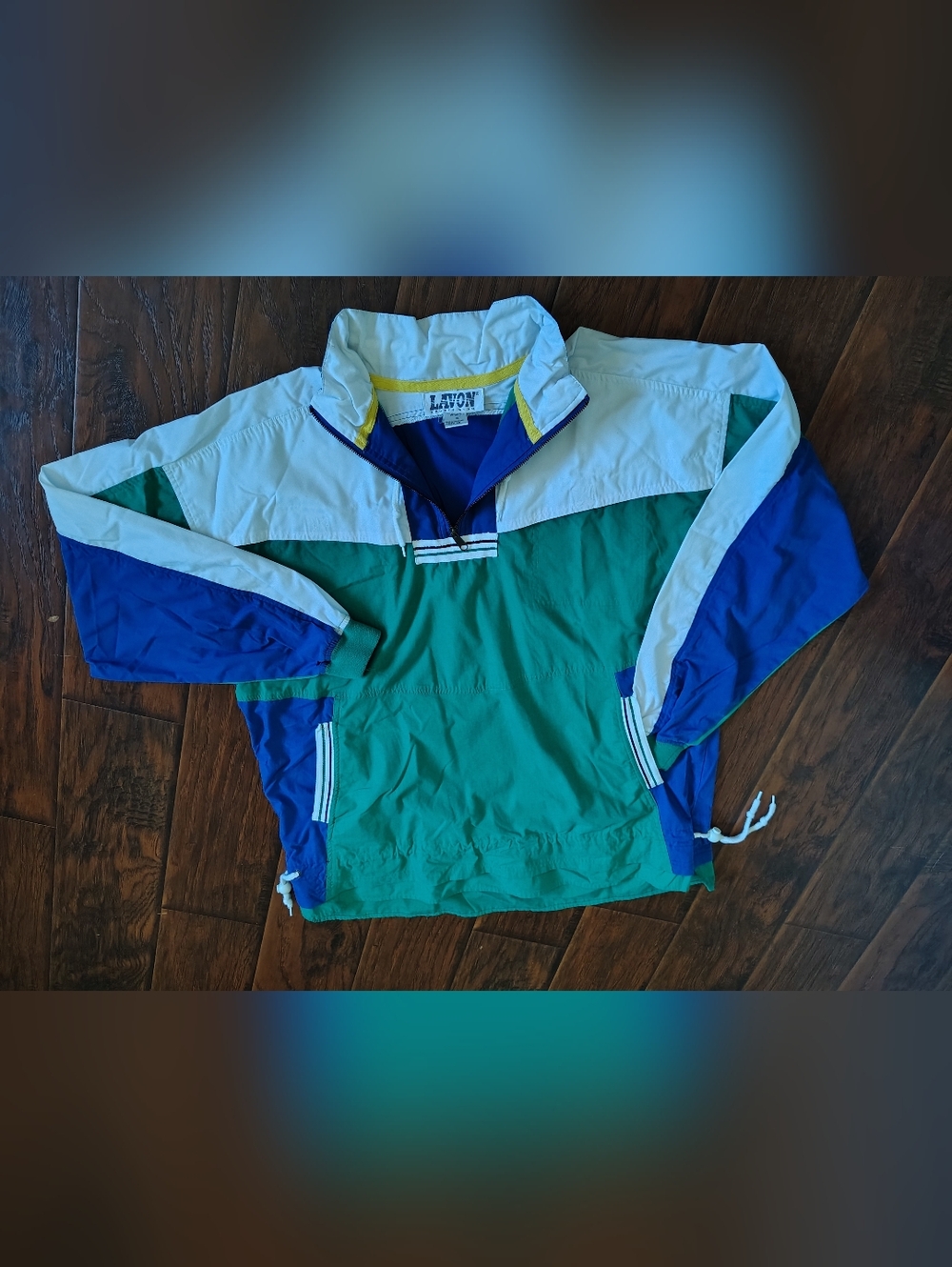Vintage 90s Lavon Sportswear color block street wear windbreaker jacket Size XL